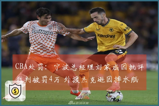 CBA处罚：宁波总经理刘家成因批评裁判被罚4万 外援杰克逊因摔水瓶被罚2万